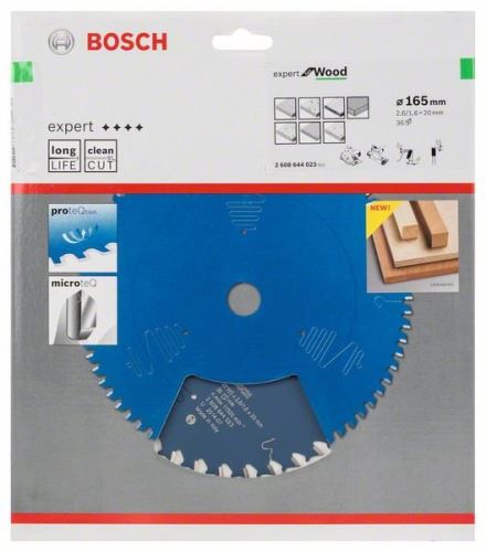 BOSCH List pile Expert for Wood 165 x 20 x 2,6 mm, 36 2608644023