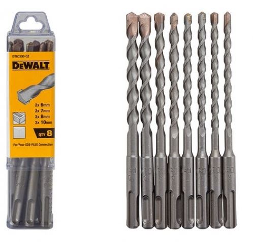 DeWALT SDS-Plus set bušilica, duljina 160 mm (8 kom) DT60300