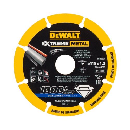 DeWALT Dijamantna oštrica EXTREME METAL 180 x 1,5 mm DT40254