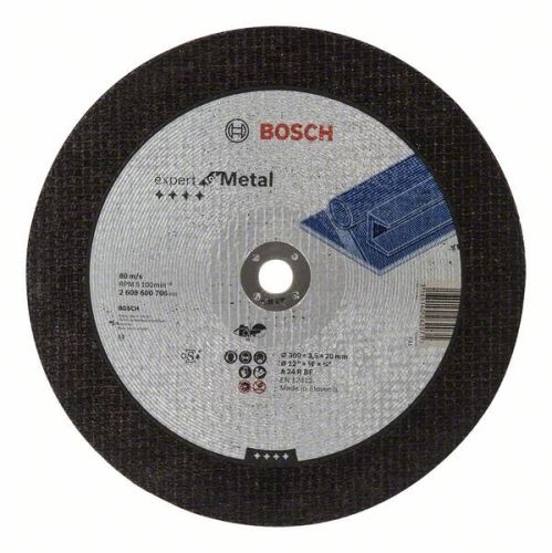 BOSCH Rezna ploča ravna Expert for Metal A 24 R BF, 300 mm, 20,00 mm, 3,5 mm 2608600706