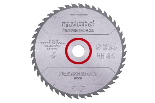 METABO List pile "precision cut wood - professional", 235x30 mm, 44 zuba, 15° 628494000