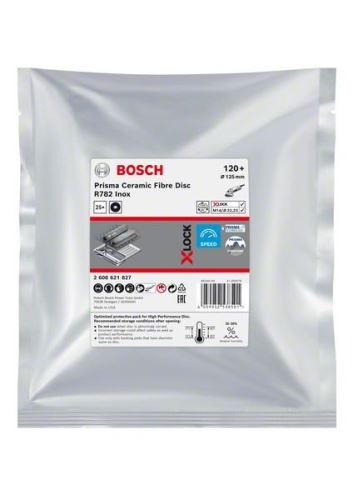 BOSCH EXPERT PRISMA X-LOCK fiber disk R782,125,P120,25 kom 2608621827