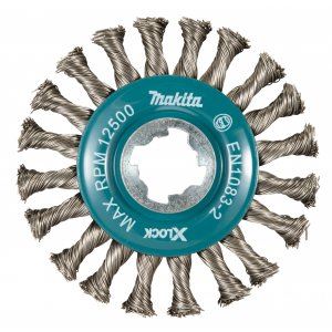 MAKITA disk četka nehrđajuća žica pletena žica promjer 0,5 mm X-LOCK 115 mm D-73352