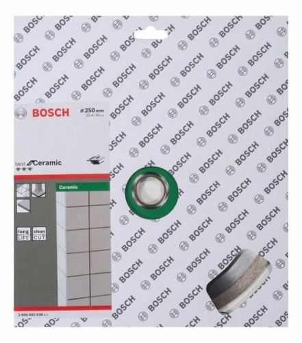 BOSCH Dijamantna rezna ploča Best for Ceramic 250 x 30/25,40 x 2,4 x 10 mm 2608602638