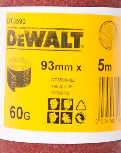 DeWALT Brusni papir u roli P80, 25 mx 93 mm DT3596