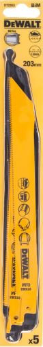 DEWALT List pile 203 mm za metale, limove, cijevi i profile od 3 do 8 mm (5 kom) DT2353