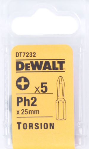 DeWALT nastavci odvijača PH Torsion PH2-25 mm (5 kom) DT7232