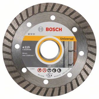 BOSCH Dijamantna rezna ploča Standard for Universal Turbo 125 x 22,23 x 2 x 10 mm (10 kom) 2608603250