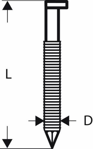 BOSCH SN34DK 90R trakasti čavli s D-glavom 3,1 mm, 90 mm, bez premaza, s utorima (2500 kom.) 2608200018