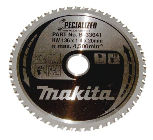 MAKITA list pile čelik SPECIALIZED 136x1.4x20 mm 50 zuba B-33641