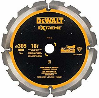 DEWALT List pile za vlaknocementne i laminatne ploče, 305 x 30 mm, 16 zuba DT1475