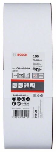 BOSCH 10-dijelni set brusnih traka X440 75 x 533 mm, 100 2608606083