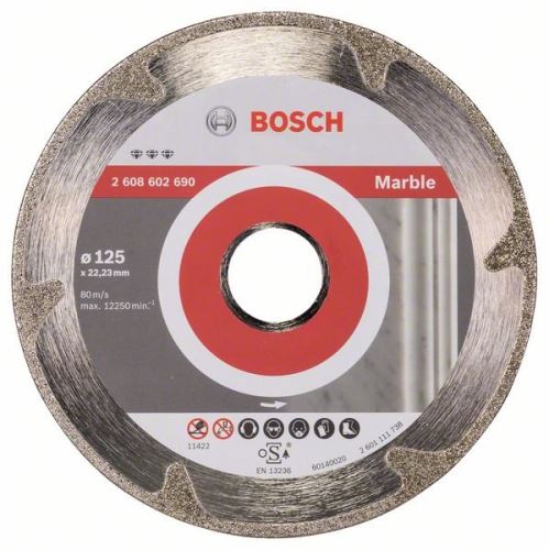 BOSCH Dijamantna rezna ploča Best for Marble 125 x 22,23 x 2,2 x 3 mm 2608602690