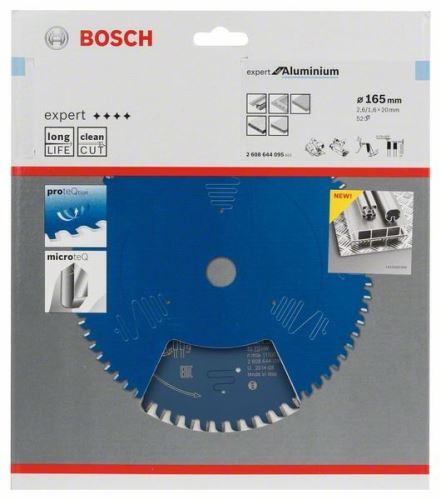 BOSCH List pile Expert for Aluminium 165 x 20 x 2,6 mm, 52 2608644095