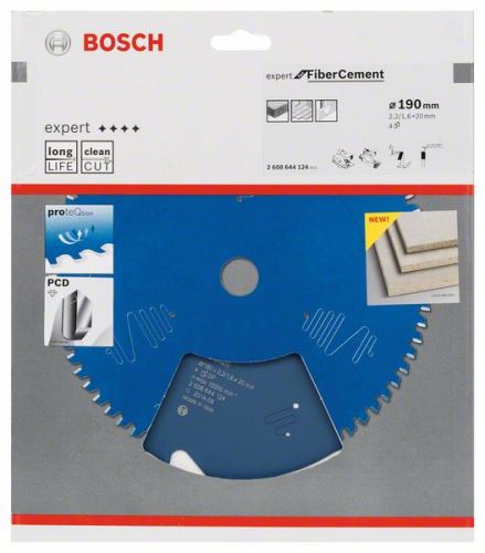 BOSCH List pile Expert for Fiber Cement 190 x 20 x 2,2 mm, 4 2608644124