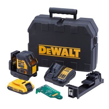 DeWALT Cross laser sa zelenim snopom, 2Ah baterija DCLE34021D1