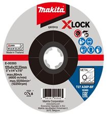 MAKITA čelična brusna ploča X-Lock 125x6x22,23 mm E-00393