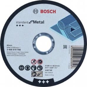 BOSCH Rezna ploča Standard for Metal 125 x 1 x 22,23 mm, ravna 2608619768