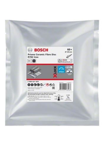 BOSCH EXPERT PRISMA X-LOCK fiber disk R782,125,P60,25kom 2608621825