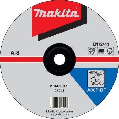 MAKITA čelična brusna ploča 150x6x22,23 mm A-84981