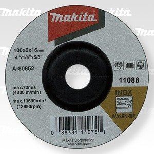 MAKITA brusni disk od nehrđajućeg čelika 100x6x16 mm A-80852