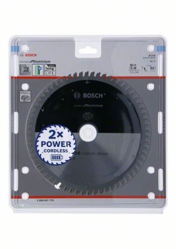 BOSCH List pile za akumulatorske pile; Standardno za aluminij 216x30x2.2/1.6x64T 2608837776