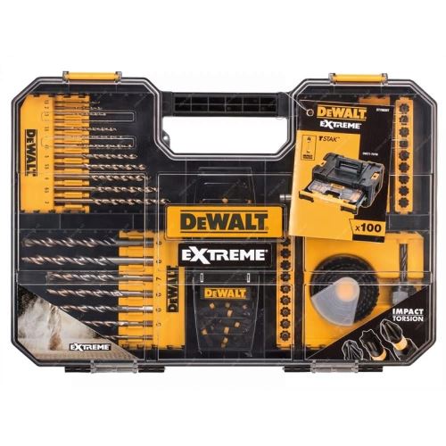 DEWALT pribor/set bitova; svrdla; krunice / (100 kom) DT70620T