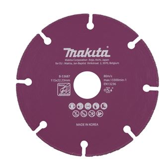 MAKITA dijamantna rezna ploča 115x1,3x22,23 mm B-53687