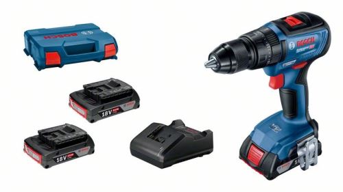 Bosch Profesionalni komplet: GSB 18V-50 3× GBA 2.0Ah GAL 18V-20 u L-kovčegu 06019H5121