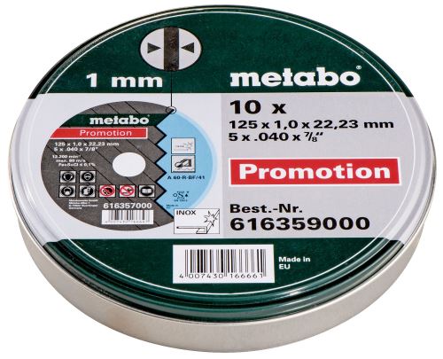 METABO Disk set Promocija 125 mm (10 kom) 616359000