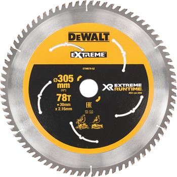 DeWALT list pile (idealan za FLEXVOLT pile), 305 x 30 mm, 78 zuba DT99576