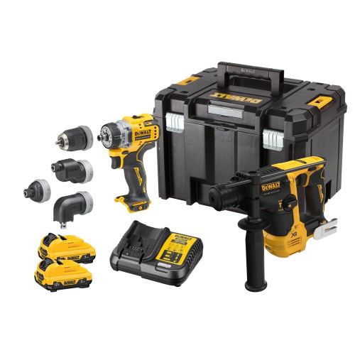 Kombinirani set baterija Dewalt DCH072+DCD703, 12V XR, Li-Ion 2x3.0Ah, DCK2101L2T