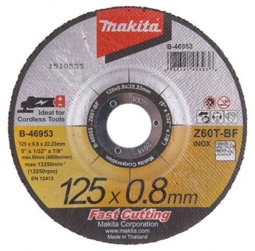 MAKITA ploča za rezanje od nehrđajućeg čelika 115x0,8x22 mm B-46947