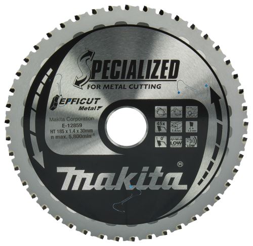 MAKITA čelični list pile Efficut 185x1,4x30 mm 45 zuba za CS002G E-12859