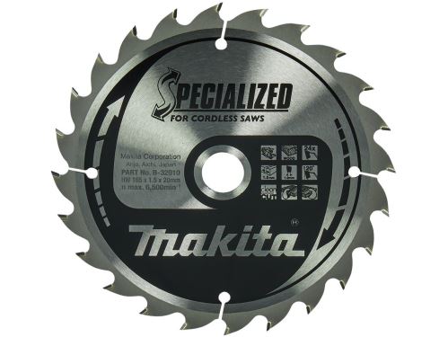 MAKITA List pile za drvo SPECIALIZED 165x1,5x20 mm 24Z za akumulatorske pile B-32910