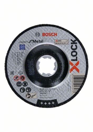 BOSCH X-LOCK Lomljena rezna ploča Expert for Metal system 125×2,5×22,23 A 30 S BF, 125 mm, 2,5 mm 2608619257