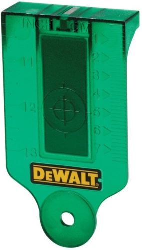 DeWALT viziračka kartica za zelene lasere DE0730G