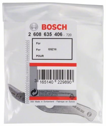 BOSCH nož ravno na GSZ 160-ravni rez do 1,6 mm 2608635406