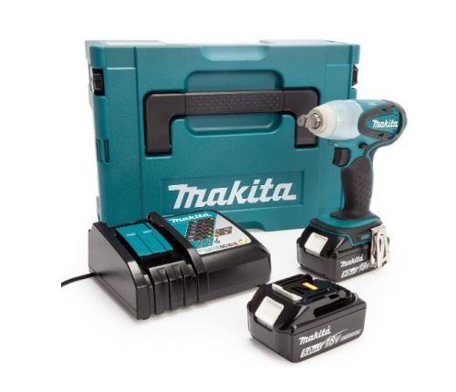 Makita akumulatorska udarna odvijač 1/2" Li-ion LXT 18V/5.0Ah, Makpac DTW251RTJ