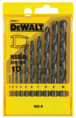 DeWALT Set svrdla HSS-R DIN 338, za metal (10 kom) DT5911