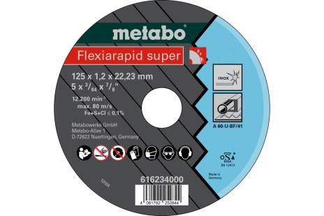 METABO Rezna ploča Flexiarapid super 125x1,2x22,23 Inox, TF 41 616234000