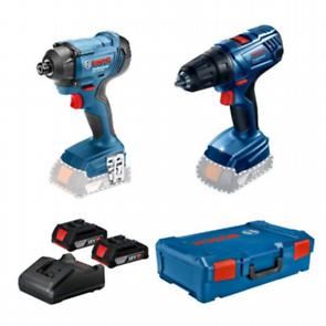 Bosch Professional set: akumulatorska bušilica-odvrtač GSR 180-LI + akumulatorska udarna odvrtača GDR 18V-160 + 2x baterija 2,0 Ah u L-kovčegu 0615990M8J