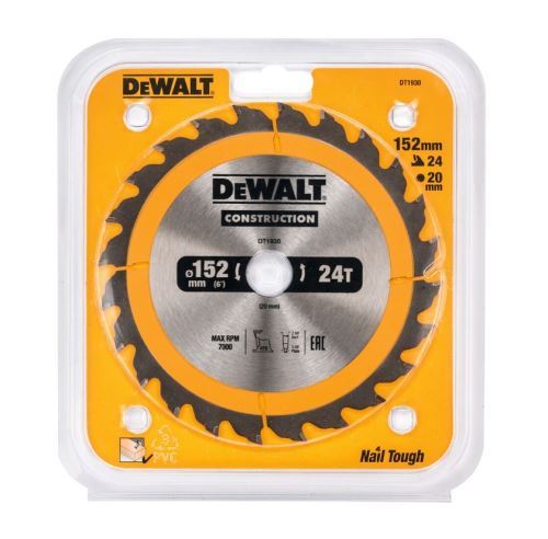 DEWALT List pile za drvo 152 mm 24 zuba DT1930