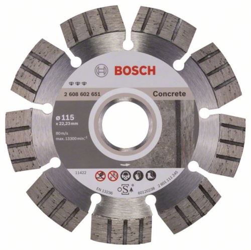 BOSCH Dijamantna rezna ploča Best for Concrete 115 x 22,23 x 2,2 x 12 mm 2608602651