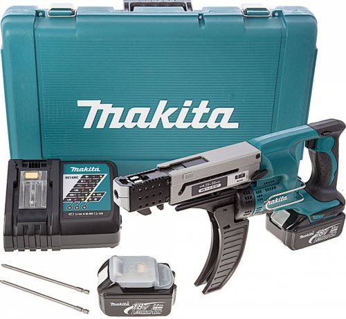 Makita akumulatorski odvijač sa spremnikom 25-55 mm, Li-ion LXT 18V/3.0Ah DFR550RFE