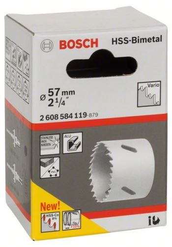 BOSCH HSS-bimetalni bušilica za standardni adapter 57 mm, 2 1/4" 2608584119