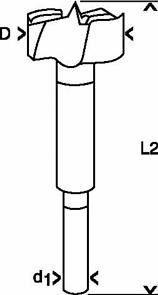 BOSCH Forstner svrdla, DIN 7483 G 25 x 90 mm, d 8 mm 2608596974