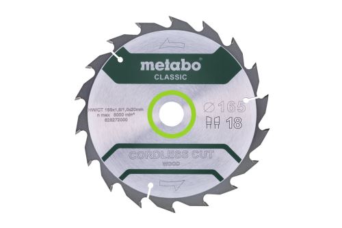 METABO List pile 165 x 20 mm, 18 zuba, 20° CordlessCutClassic 628272000