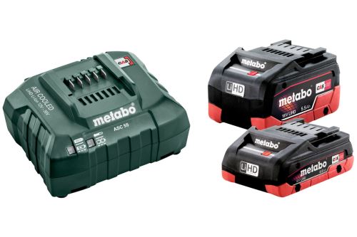 METABO Osnovni set (punjač + baterije) 18V / LiHD 1 x 4,0 Ah + 1 x 5,5 Ah 685160000