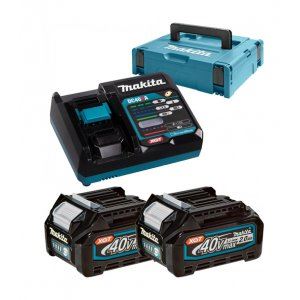 MAKITA Li-ion set XGT 40V 2 kom BL4020+1 kom DC40RA+1 kom Makpac 191V07-0